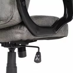 Furnitive Chefsessel Loyalton - Microfaser / Kunststoff - Vintage Grau / Schwarz -Büromöbel Verkaufsgeschäft 1000230754 220330 034 DETAILS P000000001000230754