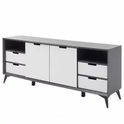 Loftscape Sideboard Nevez I - Weiß / Grau -Büromöbel Verkaufsgeschäft 1000230756 211007 13325700065 DETAILS P000000001000230756
