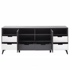 Loftscape Sideboard Nevez I - Weiß / Grau -Büromöbel Verkaufsgeschäft 1000230756 211007 13332000090 DETAILS P000000001000230756