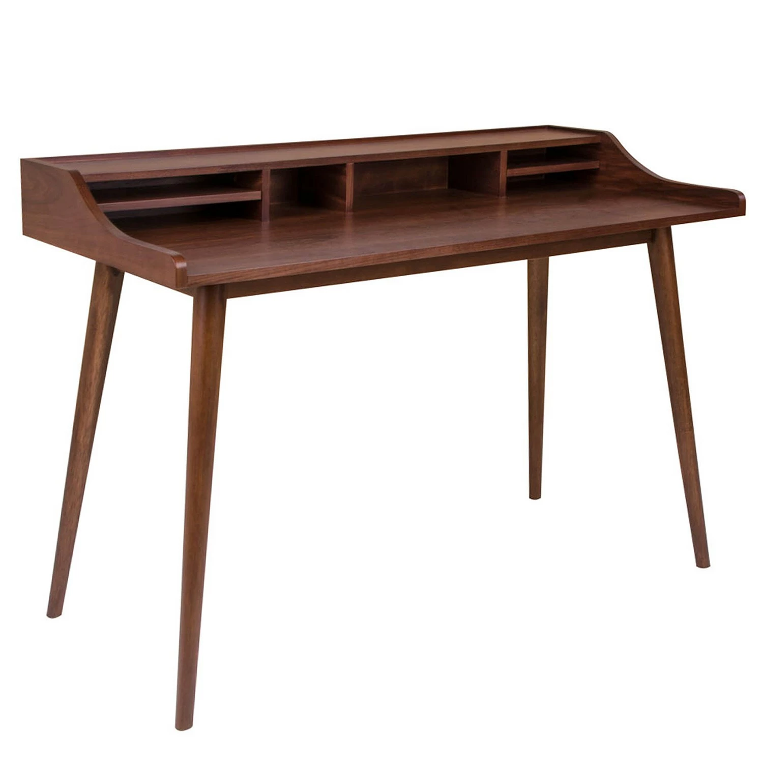 Norrwood Schreibtisch Moyon - Walnuss Furnier / Walnuss 3 Norrwood Schreibtisch Moyon - Walnuss Furnier / Walnuss