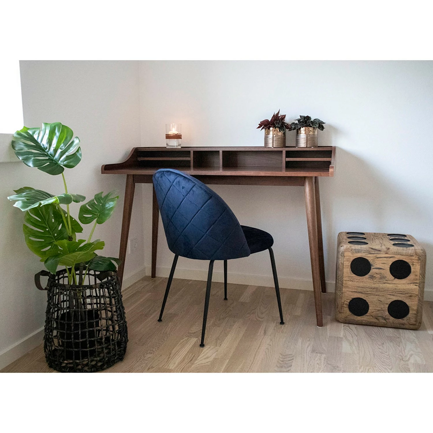 Norrwood Schreibtisch Moyon - Walnuss Furnier / Walnuss 4 Norrwood Schreibtisch Moyon - Walnuss Furnier / Walnuss – Bild 2