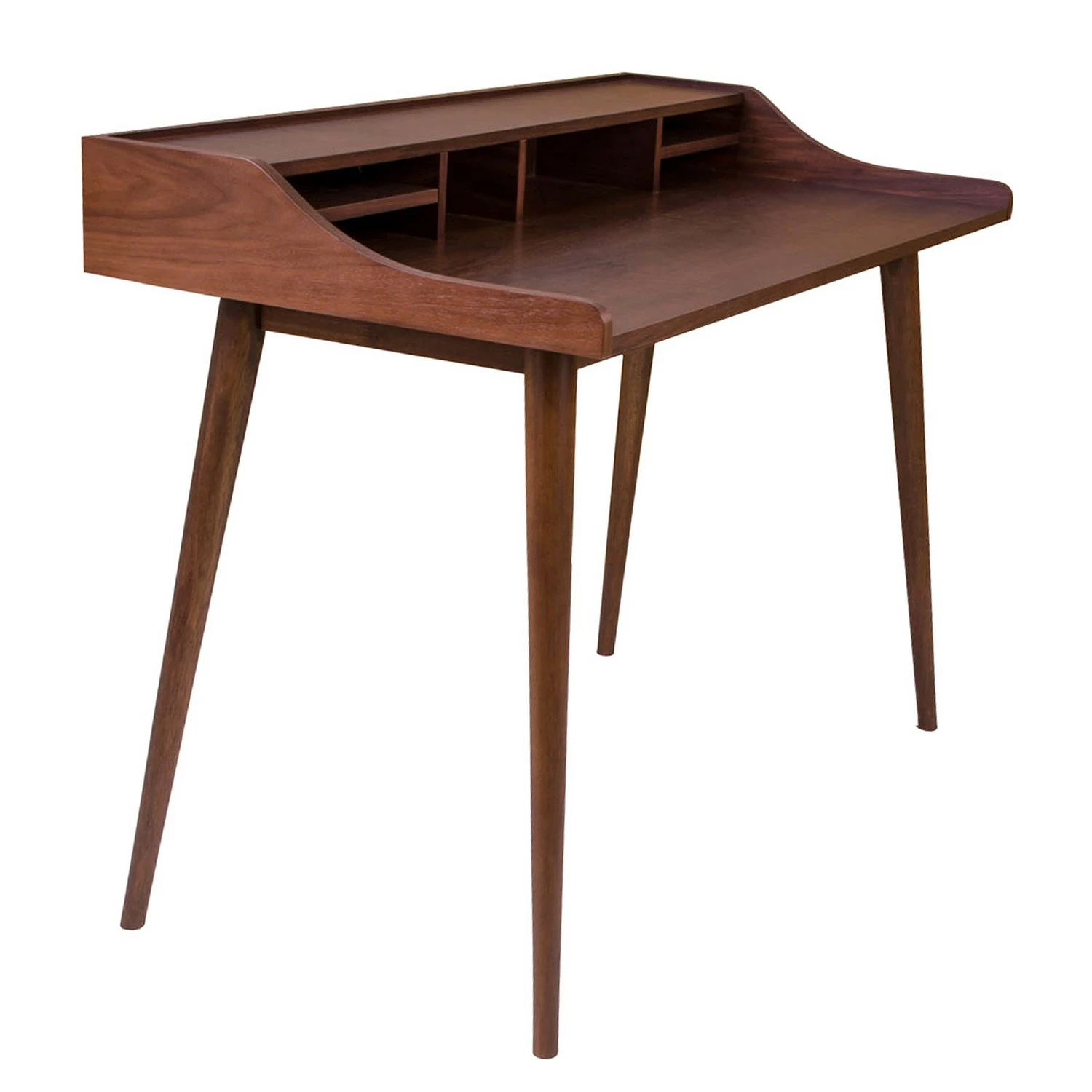 Norrwood Schreibtisch Moyon - Walnuss Furnier / Walnuss 7 Norrwood Schreibtisch Moyon - Walnuss Furnier / Walnuss – Bild 5