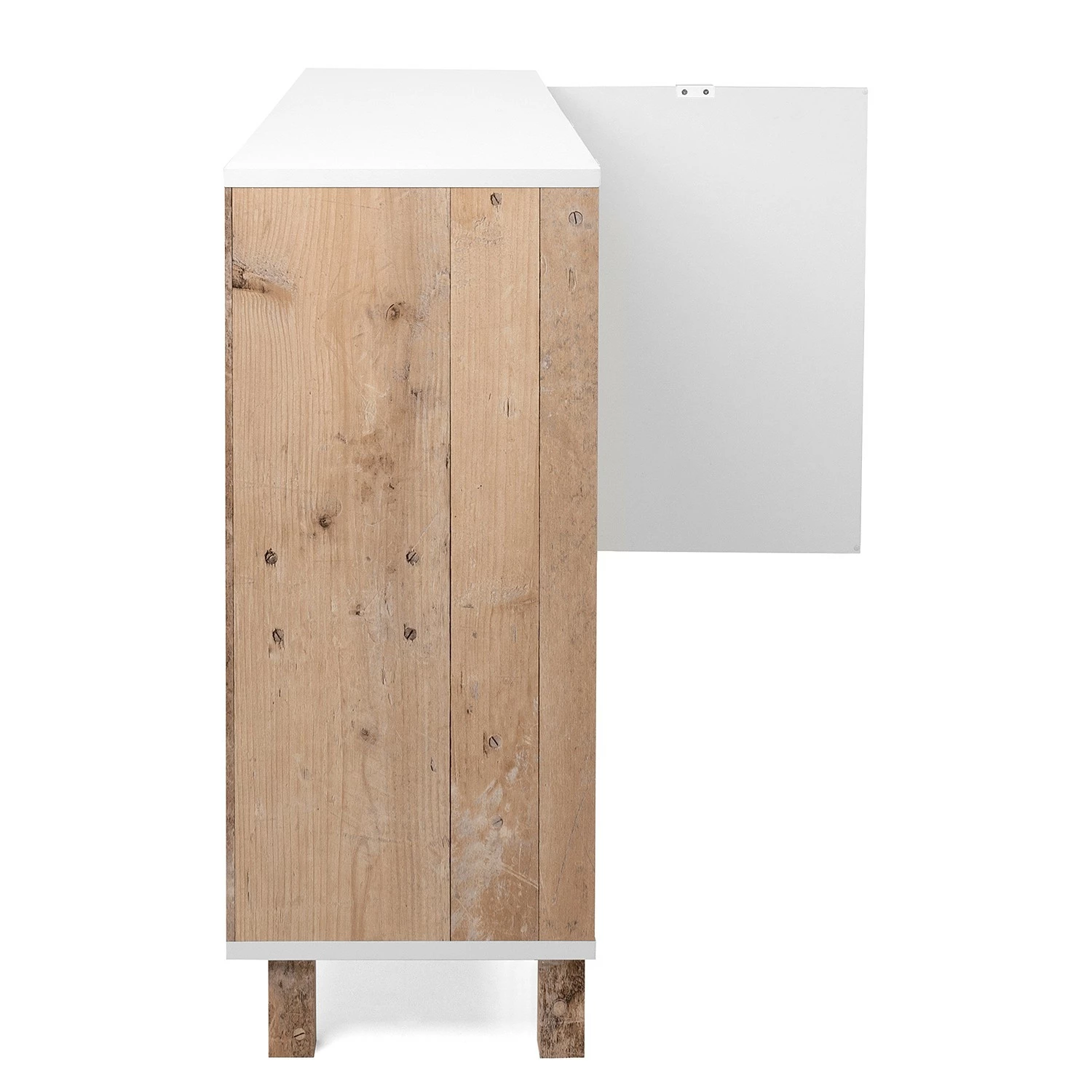 Loftscape Sideboard Mayac I - Weiß / Altholz Dekor 8 Loftscape Sideboard Mayac I - Weiß / Altholz Dekor – Bild 6