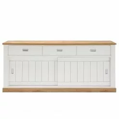 Ridgevalley Sideboard Ollezy II - Pinie Weiß Dekor / Eiche Wotan Dekor -Büromöbel Verkaufsgeschäft 1000231951 201204 06220100025 DETAILS P000000001000231951