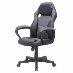 Furnitive Gaming Chair Auxon - Kunstleder / Nylon - Schwarz / Grau