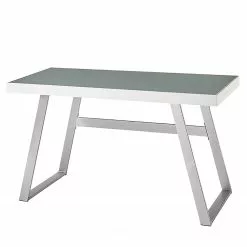 Furnitive LED Schreibtisch Vicq - Glas / Stahl - Weiß / Edelstahl 15 Furnitive LED Schreibtisch Vicq - Glas / Stahl - Weiß / Edelstahl -Büromöbel Verkaufsgeschäft 1000233942 210415 15081800060 DETAILS P000000001000233942