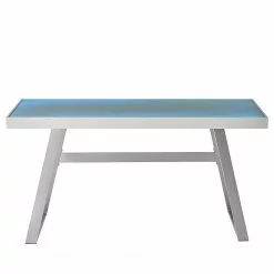 Furnitive LED Schreibtisch Vicq - Glas / Stahl - Weiß / Edelstahl 18 Furnitive LED Schreibtisch Vicq - Glas / Stahl - Weiß / Edelstahl -Büromöbel Verkaufsgeschäft 1000233942 210415 15082300063 DETAILS P000000001000233942