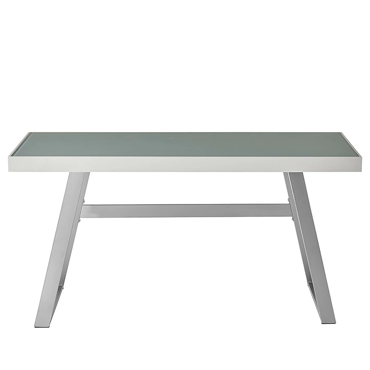 Furnitive LED Schreibtisch Vicq - Glas / Stahl - Weiß / Edelstahl 9 Furnitive LED Schreibtisch Vicq - Glas / Stahl - Weiß / Edelstahl – Bild 7