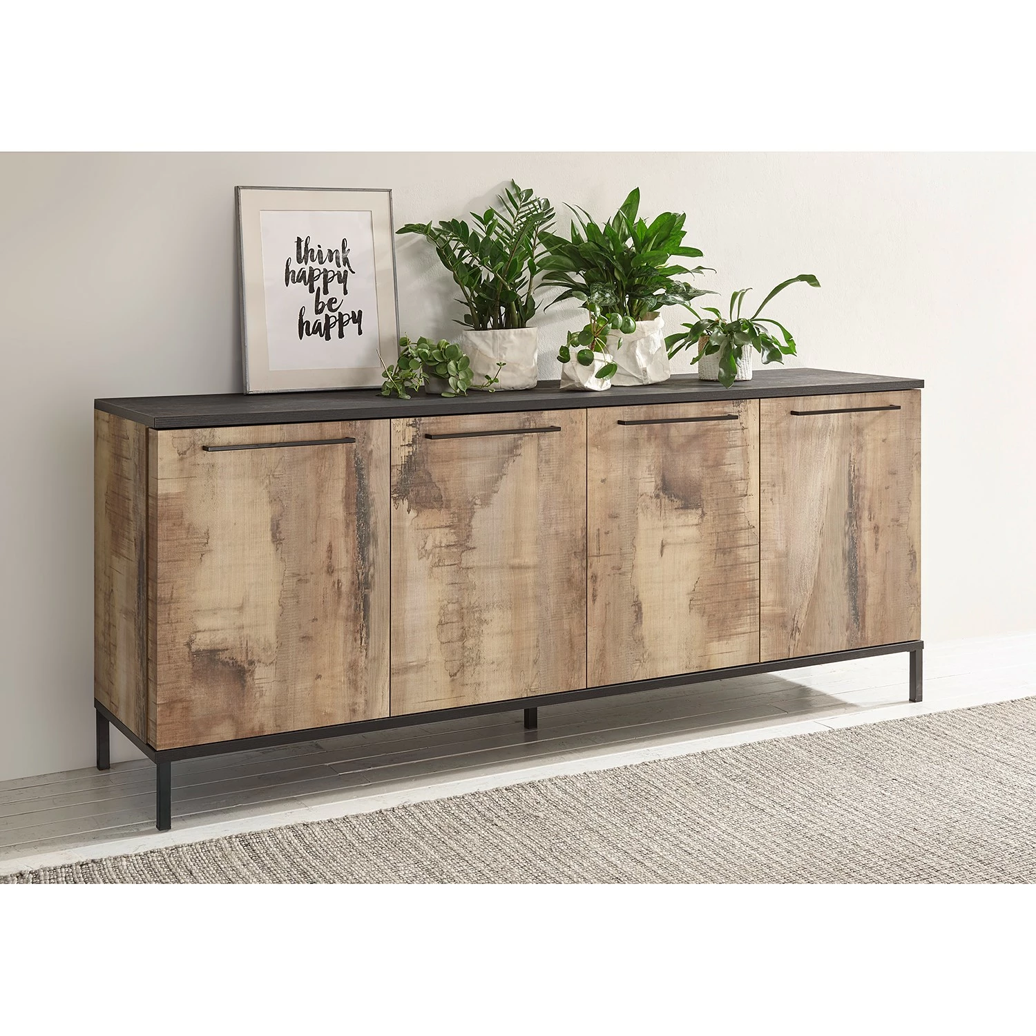 LC Spa Sideboard Mango - Eiche Navarra Dekor - Breite: 207 cm 4 LC Spa Sideboard Mango - Eiche Navarra Dekor - Breite: 207 cm – Bild 2