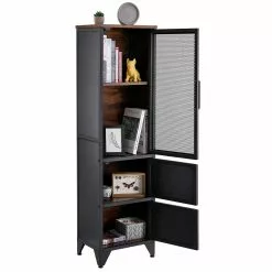 Red Living Regal Thenon - Schwarz / Braun -Büromöbel Verkaufsgeschäft 1000235693 201210 06233200197 DETAILS P000000001000235693