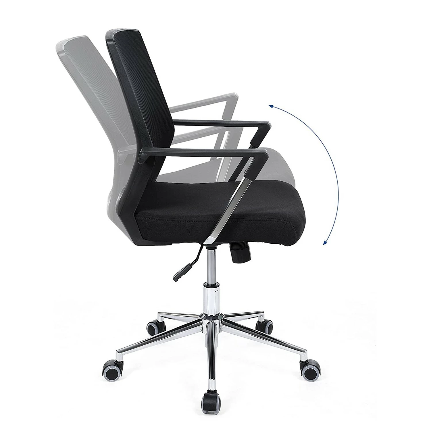 Loftscape Bürostuhl Luxey - Webstoff - Schwarz 6 Loftscape Bürostuhl Luxey - Webstoff - Schwarz – Bild 4
