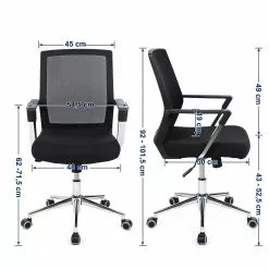 Loftscape Bürostuhl Luxey - Webstoff - Schwarz 17 Loftscape Bürostuhl Luxey - Webstoff - Schwarz -Büromöbel Verkaufsgeschäft 1000235704 210118 06401600059 SKETCH DETAILS P000000001000235704 sketch