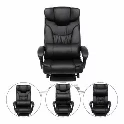 Loftscape Bürostuhl Flers - Kunstleder / Edelstahl - Schwarz -Büromöbel Verkaufsgeschäft 1000235719 210118 06422000150 DETAILS P000000001000235719