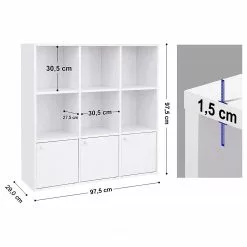 Loftscape Regal Miellin - Weiß 11 Loftscape Regal Miellin - Weiß -Büromöbel Verkaufsgeschäft 1000235723 210118 06432100190 SKETCH DETAILS P000000001000235723 sketch