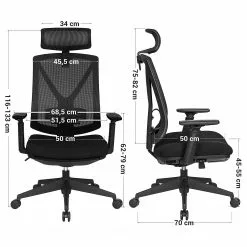 Loftscape Bürostuhl Galey - Webstoff / Stahl - Schwarz -Büromöbel Verkaufsgeschäft 1000235759 210118 06462900327 SKETCH DETAILS P000000001000235759 sketch