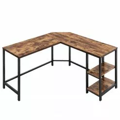 Red Living Eckschreibtisch Buxy II - Eiche Rustikal Dekor