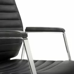 Mayer Sitzmöbel Chefsessel myDELUXE I - Leder / Aluminium - Schwarz -Büromöbel Verkaufsgeschäft 1000235979 210223 08513800014 DETAILS P000000001000235979