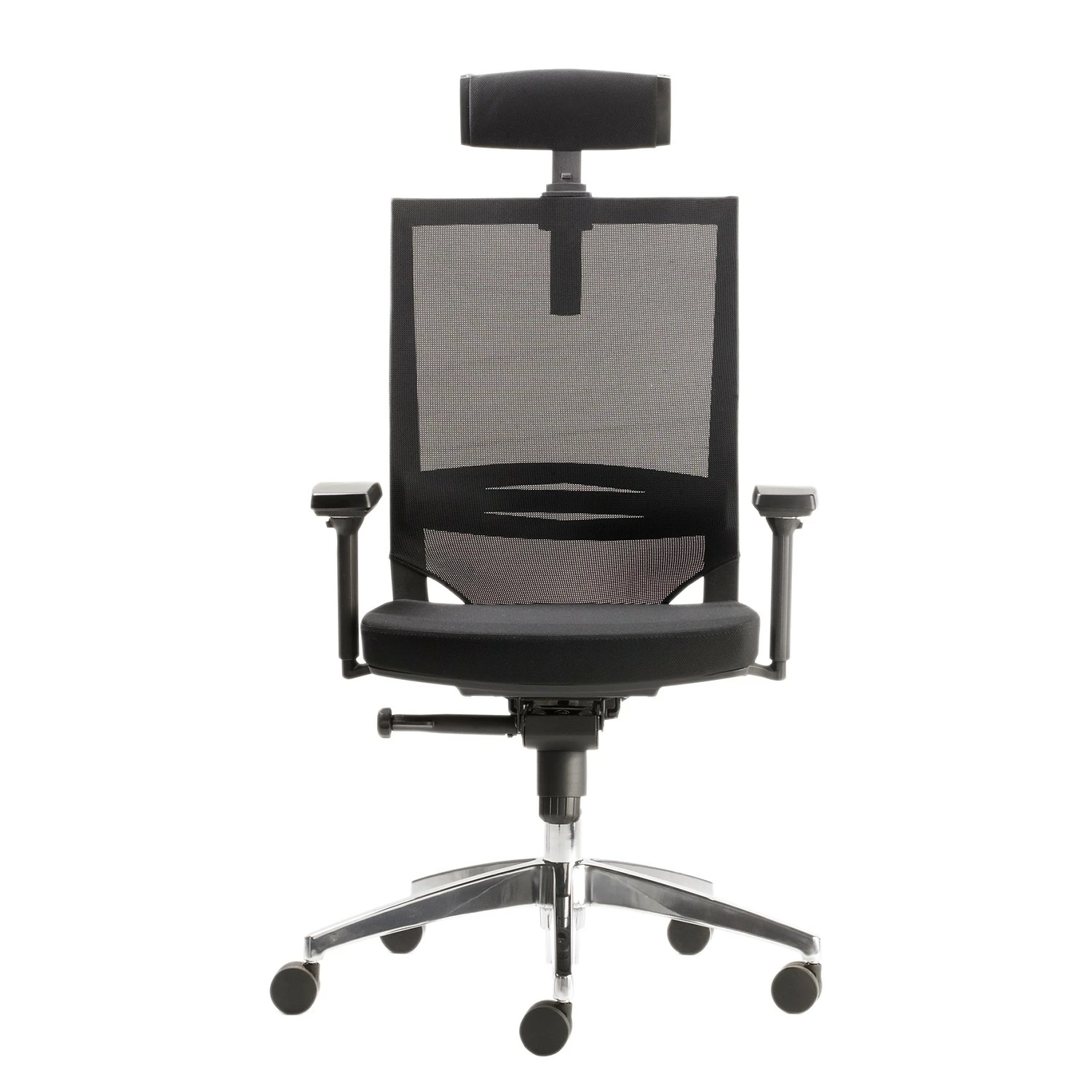 Mayer Sitzmöbel Bürodrehstuhl myOPTIMAX III - Flachgewebe / Aluminium - Schwarz 4 Mayer Sitzmöbel Bürodrehstuhl myOPTIMAX III - Flachgewebe / Aluminium - Schwarz – Bild 2