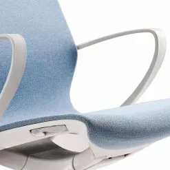 Mayer Sitzmöbel Bürodrehstuhl myMORRIS - Flachgewebe / Kunststoff - Hellblau / Weiß -Büromöbel Verkaufsgeschäft 1000236024 210223 08533300111 DETAILS P000000001000236024