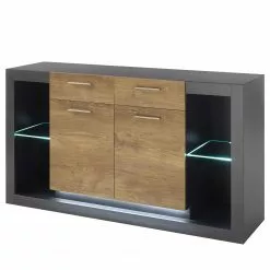 Red Living Sideboard Talence II - Kastanie Dekor / Grau
