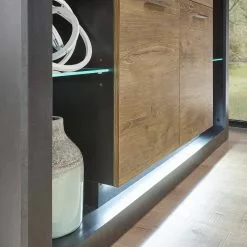 Red Living Sideboard Talence II - Kastanie Dekor / Grau -Büromöbel Verkaufsgeschäft 1000236850 201218 06044600054 DETAILS P000000001000236850