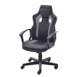 Furnitive Gaming Chair mcRacer Etaux - Kunstleder / Nylon - Schwarz