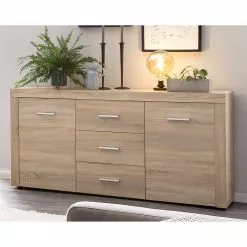 Loftscape Sideboard Vierzon - Eiche Sonoma Dekor -Büromöbel Verkaufsgeschäft 1000237347 201230 13154800064 MOOD DETAILS P000000001000237347 mood