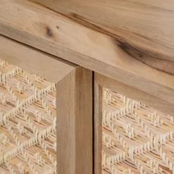 Naturoo Sideboard Rumilly - Rattangeflecht / Mango massiv -Büromöbel Verkaufsgeschäft 1000239527 210908 16520400028 DETAILS P000000001000239527