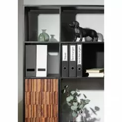 Red Living Regal Sanvic - Sheesham / Akazie massiv - Sheesham / Anthrazit -Büromöbel Verkaufsgeschäft 1000240822 210812 13315600016 DETAILS P000000001000240822