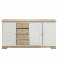 Ridgevalley Sideboard Rebais I - Weiß / Beige -Büromöbel Verkaufsgeschäft 1000241496 210113 13502300027 DETAILS P000000001000241496