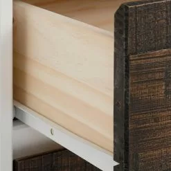 Loftscape Sideboard Marnac - Kiefer teilmassiv - Kiefer / Weiß -Büromöbel Verkaufsgeschäft 1000241503 210113 13505800059 DETAILS P000000001000241503