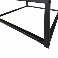 Loftscape Beistelltisch Dorsey - Glas / Metall - Schwarz / Bambus Schwarz -Büromöbel Verkaufsgeschäft 1000241537 220420 070 DETAILS P000000001000241537