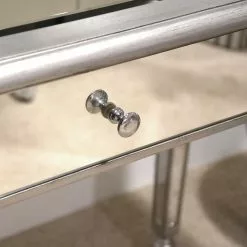 Velvet Studio Schreibtisch Embry - Silber -Büromöbel Verkaufsgeschäft 1000241547 210121 14211500019 DETAILS P000000001000241547