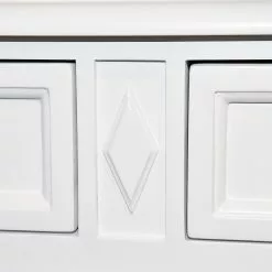 Velvet Studio Sekretär Chambly - Weiß / Schwarz -Büromöbel Verkaufsgeschäft 1000241548 210121 14212100024 DETAILS P000000001000241548