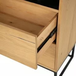 Studio Copenhagen Regal Flox I - Echtholzfurnier / Metall - Eiche / Schwarz -Büromöbel Verkaufsgeschäft 1000244164 211028 140300000067 DETAILS P000000001000244164