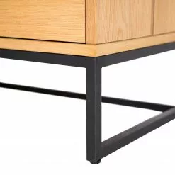 Studio Copenhagen Regal Flox I - Echtholzfurnier / Metall - Eiche / Schwarz -Büromöbel Verkaufsgeschäft 1000244164 211028 140300000078 DETAILS P000000001000244164