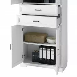 Ridgevalley Büroschrank Jasmund I - Pinie Weiß Dekor / Eiche Artisan Dekor -Büromöbel Verkaufsgeschäft 1000244999 210504 06305600063 DETAILS P000000001000244999