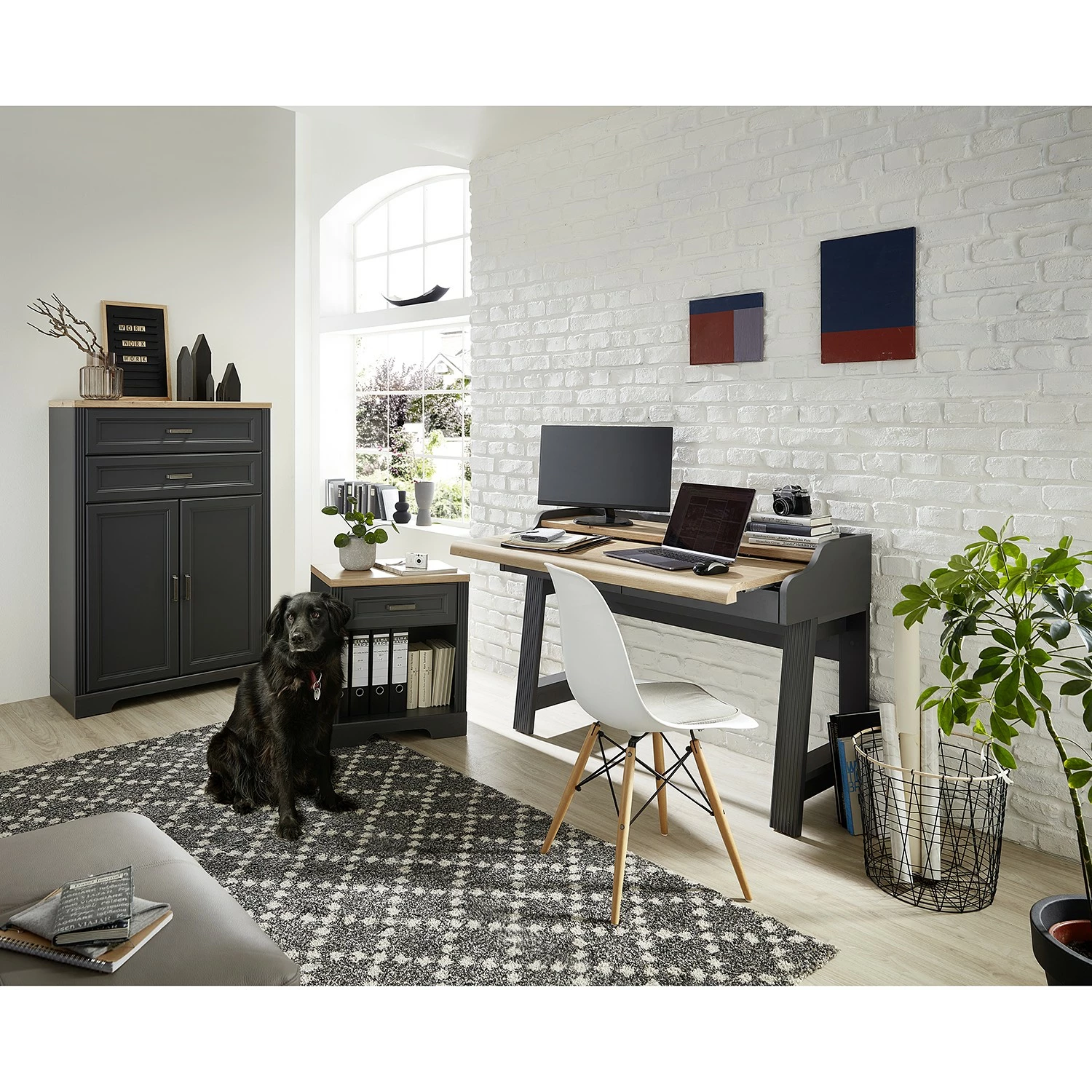 Ridgevalley Sekretär Jasmund - Graphit 5 Ridgevalley Sekretär Jasmund - Graphit – Bild 3