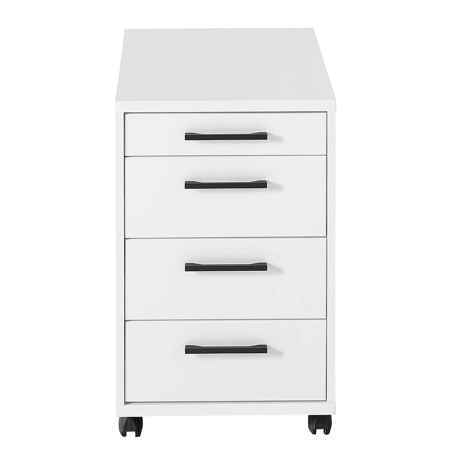 Furnitive Rollcontainer Lemuy - Weiß / Anthrazit 6 Furnitive Rollcontainer Lemuy - Weiß / Anthrazit – Bild 4