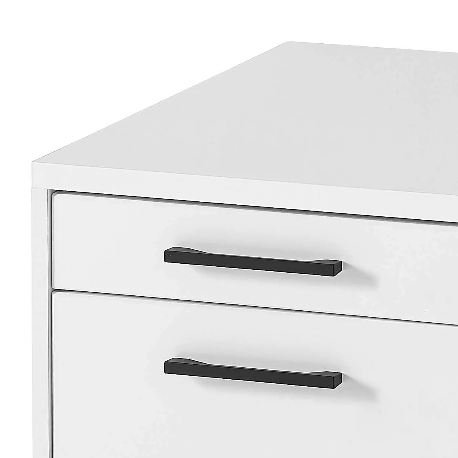 Furnitive Rollcontainer Lemuy - Weiß / Anthrazit 7 Furnitive Rollcontainer Lemuy - Weiß / Anthrazit – Bild 5