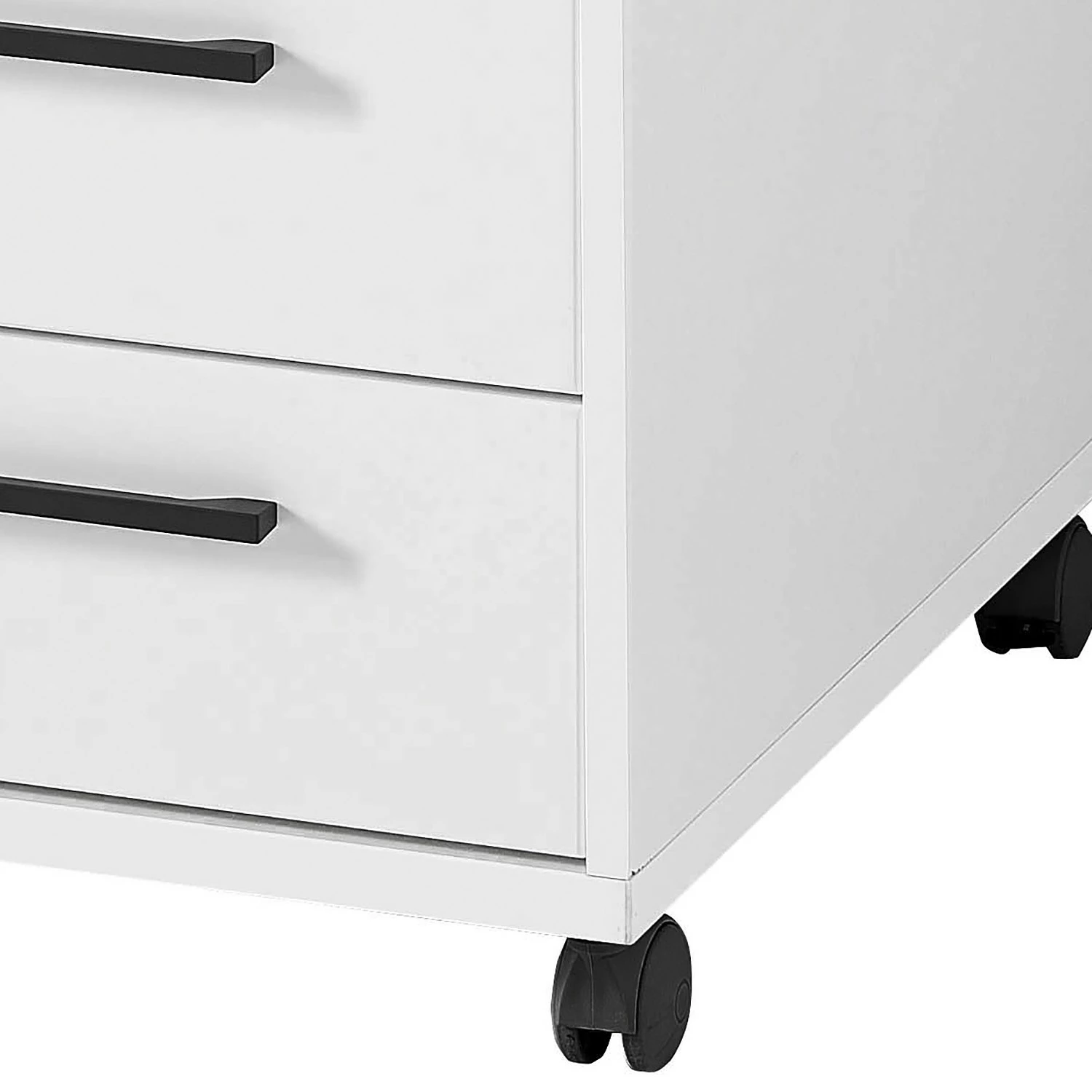 Furnitive Rollcontainer Lemuy - Weiß / Anthrazit 8 Furnitive Rollcontainer Lemuy - Weiß / Anthrazit – Bild 6