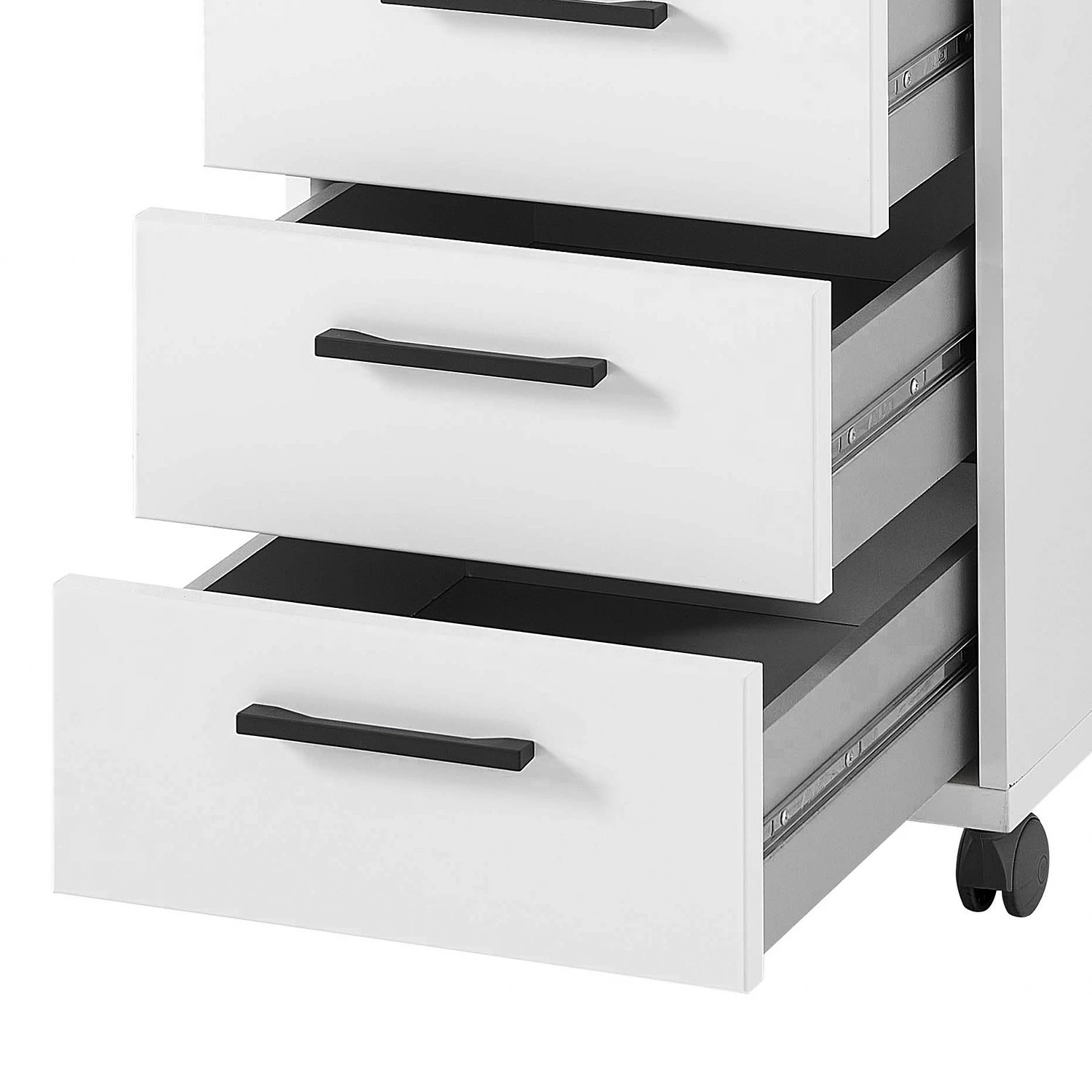 Furnitive Rollcontainer Lemuy - Weiß / Anthrazit 9 Furnitive Rollcontainer Lemuy - Weiß / Anthrazit – Bild 7