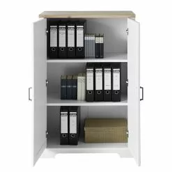 Ridgevalley Büroschrank Jasmund II - Pinie Weiß Dekor / Eiche Artisan Dekor -Büromöbel Verkaufsgeschäft 1000245005 210504 06311700120 DETAILS P000000001000245005