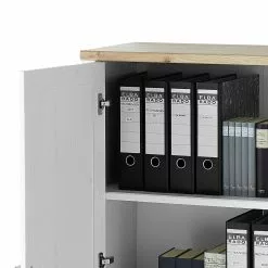 Ridgevalley Büroschrank Jasmund II - Pinie Weiß Dekor / Eiche Artisan Dekor -Büromöbel Verkaufsgeschäft 1000245005 210504 06311700121 DETAILS P000000001000245005