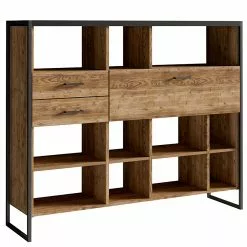 Red Living Regal Turriers III - Fichte Dekor / Matt Schwarz