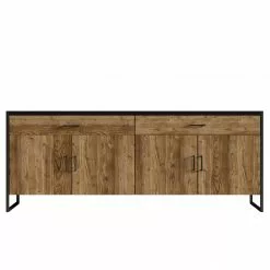 Red Living Sideboard Turriers - Fichte Dekor / Matt Schwarz 8 Red Living Sideboard Turriers - Fichte Dekor / Matt Schwarz -Büromöbel Verkaufsgeschäft 1000245418 210217 13054700074 DETAILS P000000001000245418