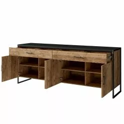 Red Living Sideboard Turriers - Fichte Dekor / Matt Schwarz 9 Red Living Sideboard Turriers - Fichte Dekor / Matt Schwarz -Büromöbel Verkaufsgeschäft 1000245418 210217 13054900075 DETAILS P000000001000245418