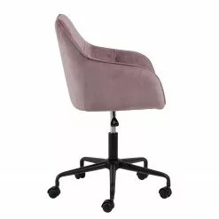 Jack & Alice Bürostuhl Magrin - Samt / Eisen - Altrosa -Büromöbel Verkaufsgeschäft 1000246590 210209 12132300287 DETAILS P000000001000246590