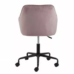 Jack & Alice Bürostuhl Magrin - Samt / Eisen - Altrosa -Büromöbel Verkaufsgeschäft 1000246590 210209 12132300288 DETAILS P000000001000246590