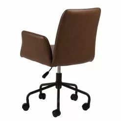 Fredriks Bürostuhl Mailly - Kunstleder / Eisen - Vintage Braun / Schwarz 15 Fredriks Bürostuhl Mailly - Kunstleder / Eisen - Vintage Braun / Schwarz -Büromöbel Verkaufsgeschäft 1000246591 210209 12132300300 DETAILS P000000001000246591